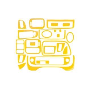 Coperture cruscotto (giallo) Honda Civic 1995-2001