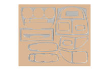 Hyundai Accent 2000-2006 Rivestimento cruscotto (alluminio) foto 1