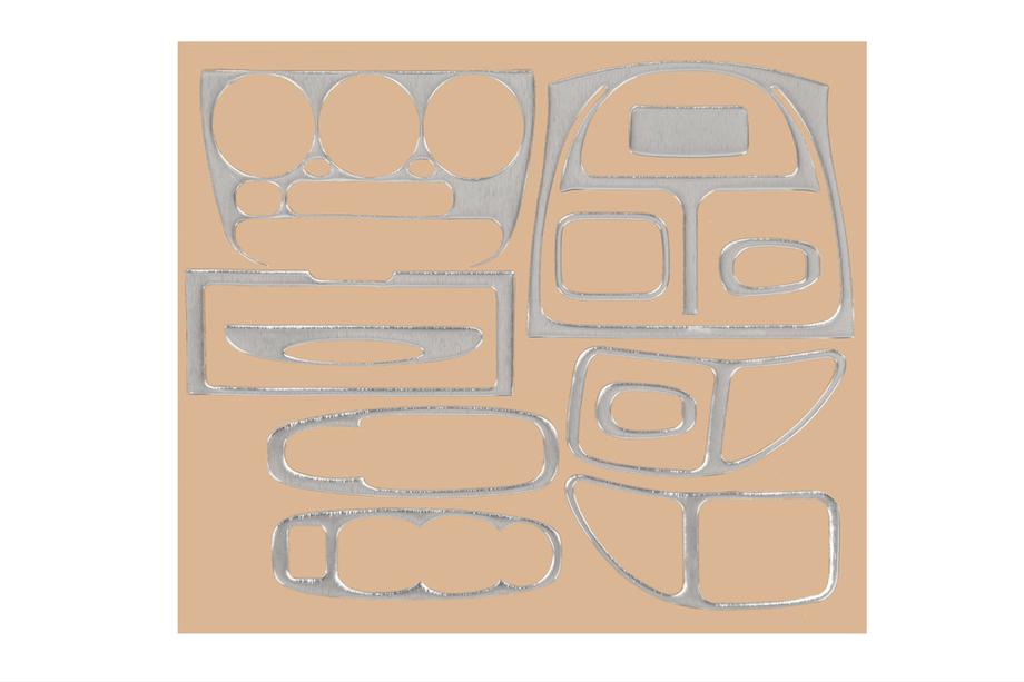 Hyundai Accent 2000-2006 Rivestimento cruscotto (alluminio) Image