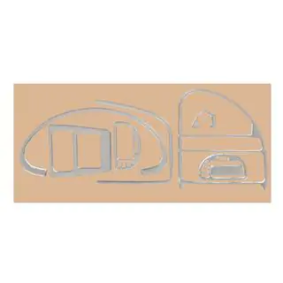 Rivestimento cruscotto (alluminio) Citroen Saxo 1996-2023