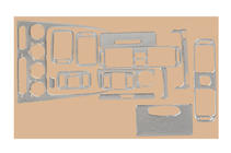 Toyota Corolla 1998-2002 Rivestimenti cruscotto 2000-2002 (Alluminio) foto 1
