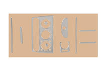 Opel Tigra 1994-2001 Rivestimento cruscotto (alluminio) foto 1