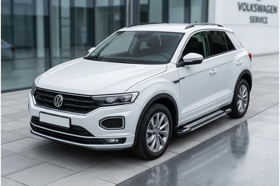 Volkswagen T-Roc 2017-2025 Pedane Laterali Rainbow (2 pz, Alluminio) Foto 1