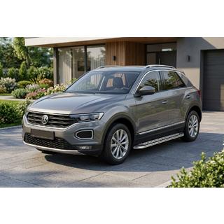 Pedane Laterali Maydos V2 (2 pz, Alluminio e Acciaio Inox) Volkswagen T-Roc 2017-2025 foto 1