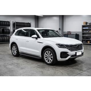 Pedane Laterali Tayga Black (2 pz, Alluminio) Volkswagen Touareg 2018- foto 1