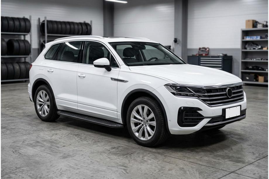 Volkswagen Touareg 2018- Pedane Laterali Tayga Black (2 pz, Alluminio) Foto 1