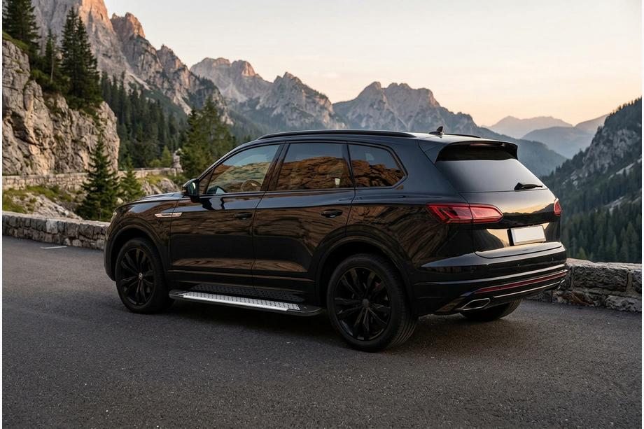 Volkswagen Touareg 2018- Pedane laterali Allmond Grey (2 pz, alluminio) Foto 1