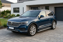 Volkswagen Touareg 2018- Pedane Laterali Maydos V2 (2 pz, Alluminio) foto 1