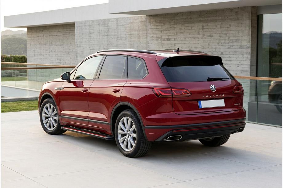 Volkswagen Touareg 2018- Pedane Laterali Maya Red (2 pz, Alluminio) Image