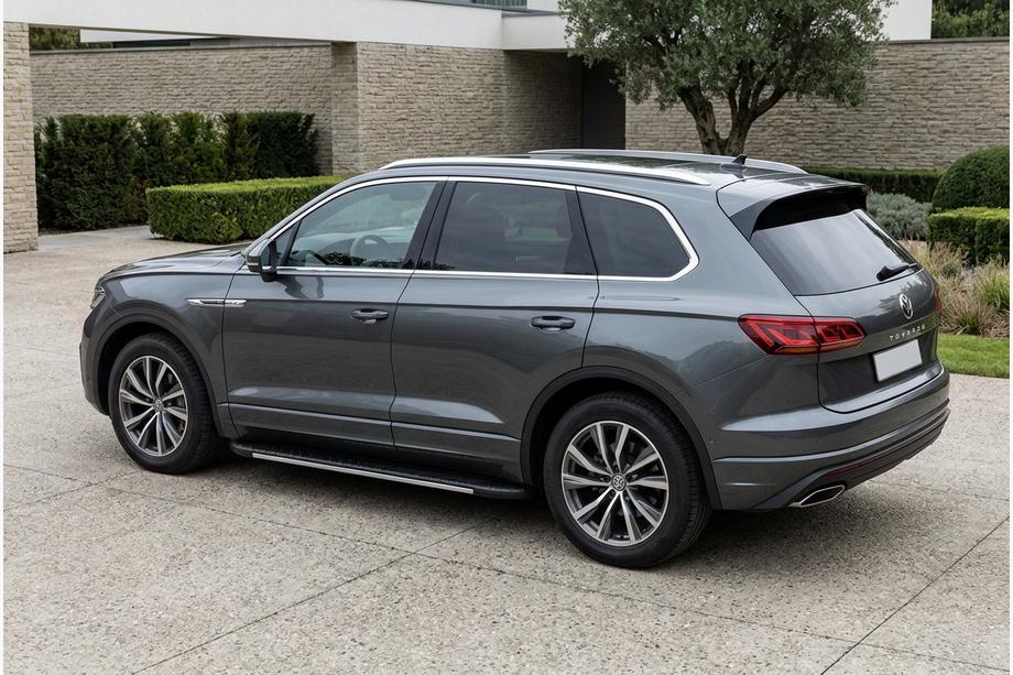 Volkswagen Touareg 2018- Pedane laterali Bosphorus Grey (2 pz, alluminio) Image