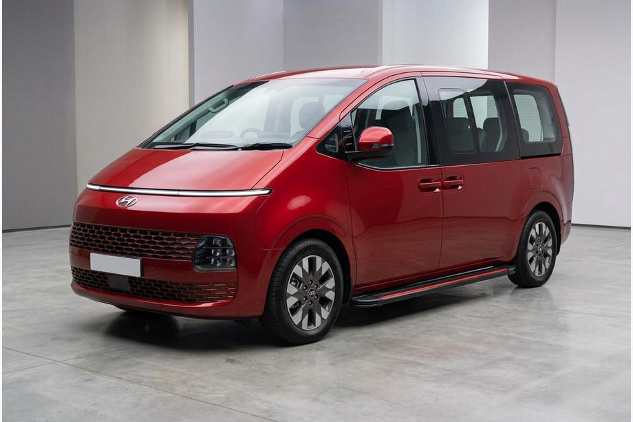 Hyundai Staria 2021- Pedane Laterali Maya Red (2 pz, Alluminio) Foto 1