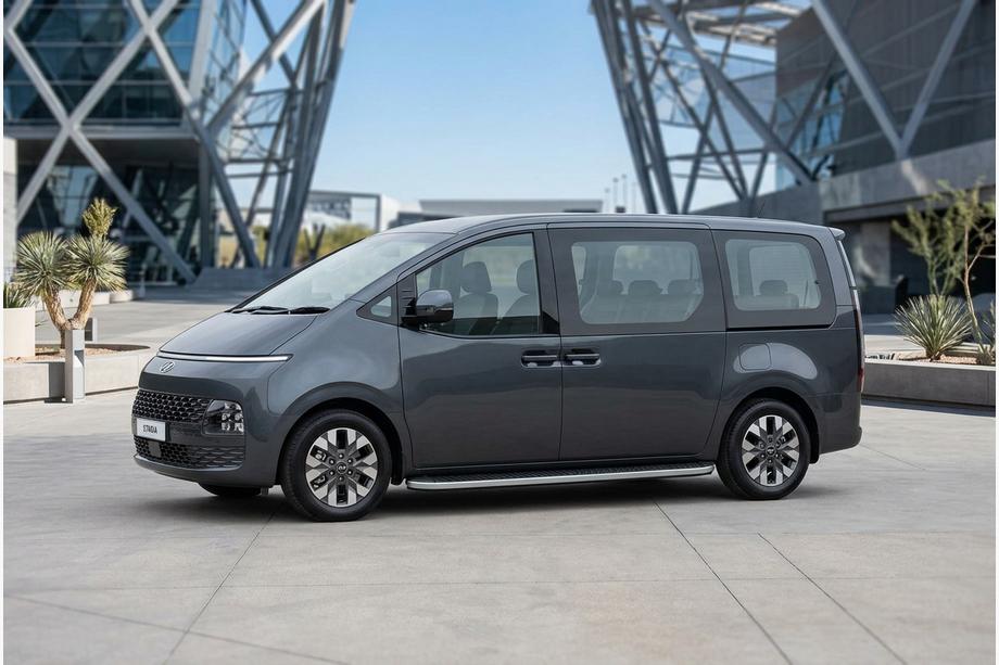 Hyundai Staria 2021- Pedane Laterali Tayga Grey (2 pz, Alluminio) Image