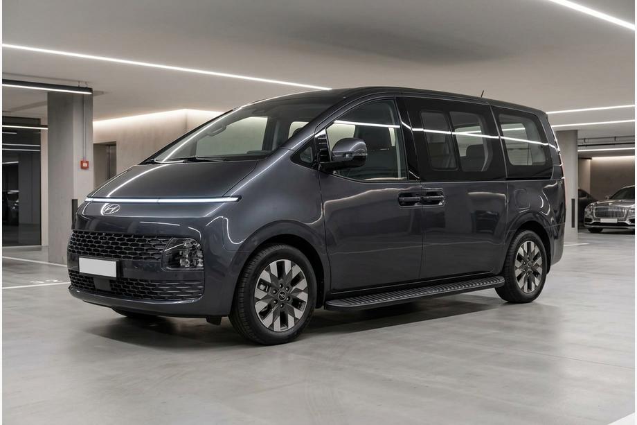 Hyundai Staria 2021- Pedane Laterali Tayga Black (2 pz, Alluminio) Image
