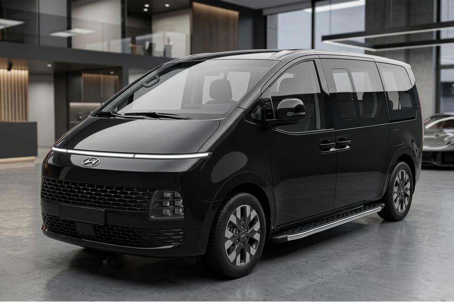 Hyundai Staria 2021- Pedane Laterali BlackLine (2 pz, Alluminio) Image