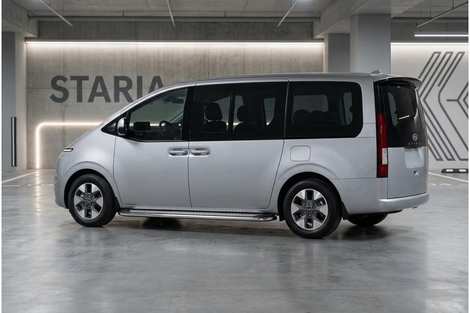 Hyundai Staria 2021- Pedane Laterali Maydos V2 (2 pz, Alluminio e Acciaio Inox) Image