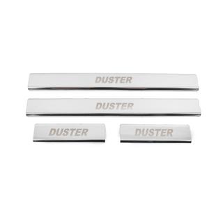 Battitacco in acciaio inox Carmos V2 (4 pz) Dacia Duster 2008-2018 foto 1
