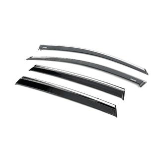 Deflettori finestrini con profilo cromato (4 pz, Niken) foto 2