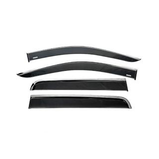 Deflettori Finestrini con Modanatura Cromata (4 pz, Niken)