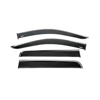 Deflettori Finestrini con Modanatura Cromata (4 pz, Niken)