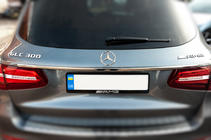 Mercedes GLC X253 2015-2022 Modanatura cromata sopra la targa (acciaio inox) foto 2