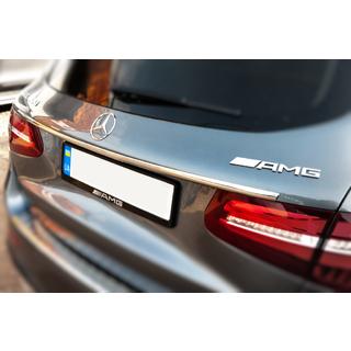 Modanatura cromata sopra la targa (acciaio inox) Mercedes GLC X253 2015-2022 foto 1
