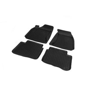 Tappetini in gomma con bordo (4 pz, Polytep) Volkswagen Passat B5 1997-2005 foto 2