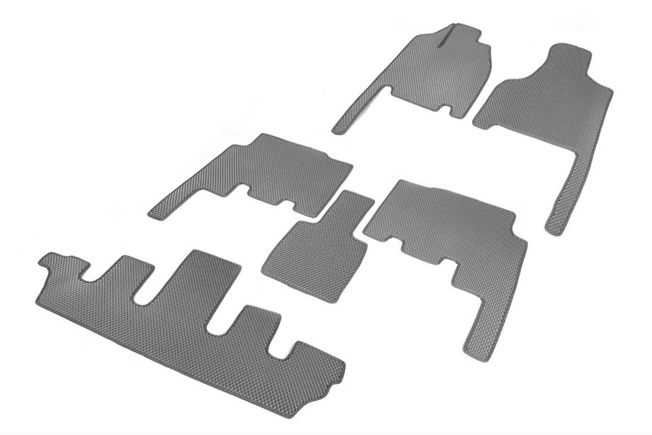 Chrysler Voyager 2001-2007 Tappetini (3 file, EVA, grigi) Image