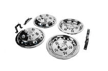 Volkswagen LT 1995-2006 Copricerchi in acciaio inox Exclusive V2 (design a 2 cerchi) foto 5