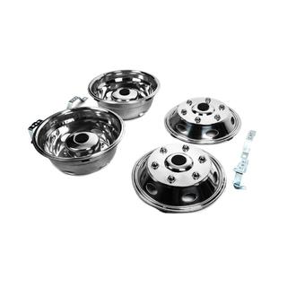 Copricerchi in acciaio inox Exclusive V1 (design a 2 anelli) foto 2