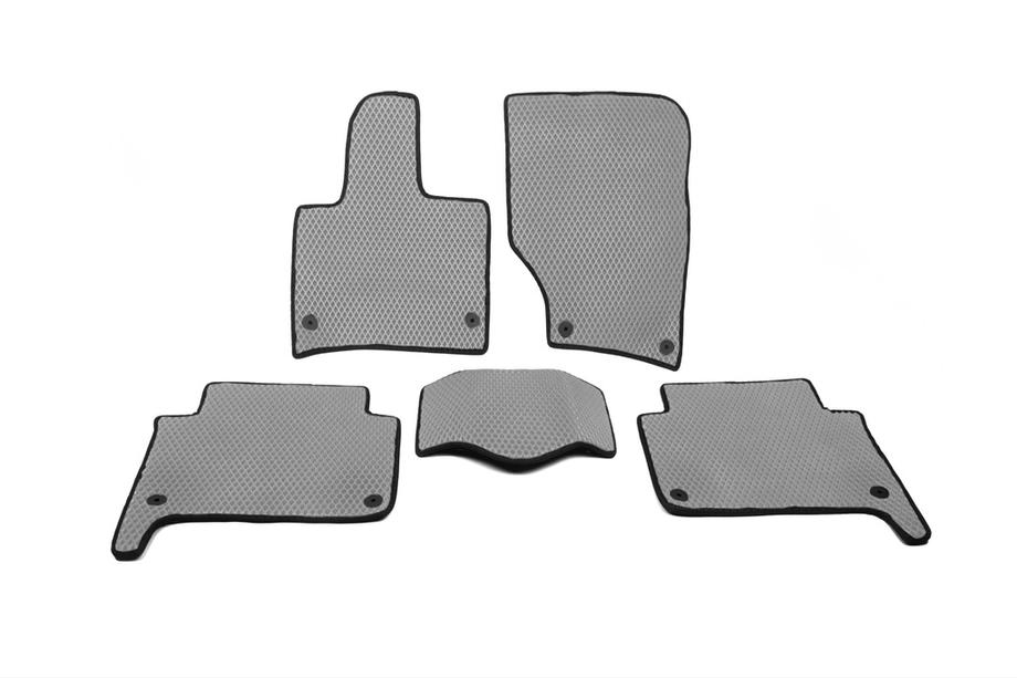Audi Q7 2005-2015 Tappetini EVA (Grigio) 3 file (6 tappetini) Foto 2