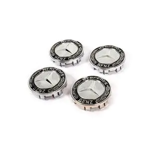 Copri mozzo cerchi 71/75 mm senza anello (4 pz, nero V2) foto 1
