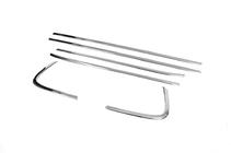 Kia Optima 2010-2016 Modanature inferiori finestrini (6 pz, acciaio inox) foto 3