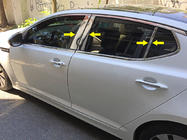 Kia Optima 2010-2016 Modanature Montanti Porta in Acciaio Inox (6 pz) foto 1