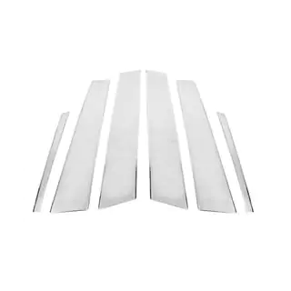 Modanature Montanti Porta in Acciaio Inox (6 pz) Kia Optima 2010-2016 foto 2