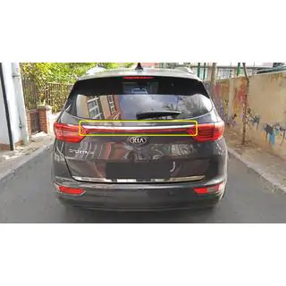 Modanatura cromata sopra la targa (2019-2021, acciaio inox) Kia Sportage 2015-2021 foto 1