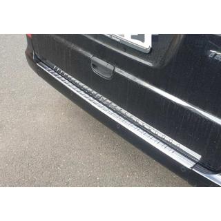 Protezione paraurti posteriore con bordo (Carmos V2, acciaio inox) Mercedes Viano 2004-2014 foto 1