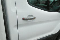 Ford Transit 2014- Coperture Maniglie Cromate Carmos (Acciaio Inox) foto 9