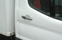 Ford Transit 2014- Coperture Maniglie Cromate Carmos (Acciaio Inox) foto 10