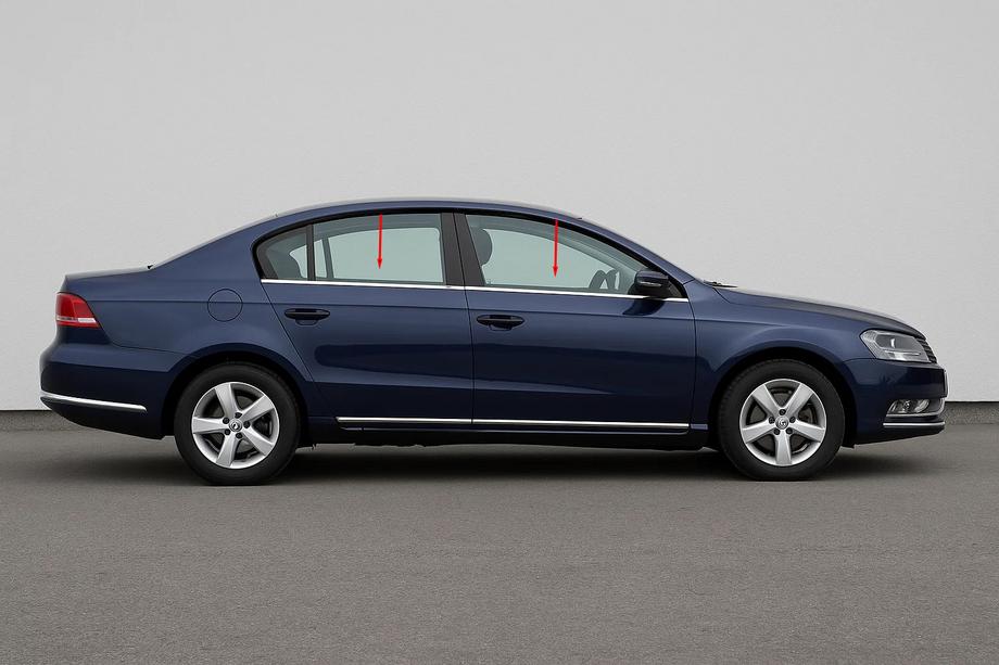 Volkswagen Passat B7 2012-2015 Cornici Finestrini SD/SW Acciaio Inox Image