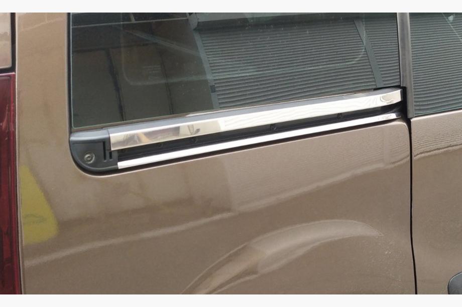Citroen Berlingo 2008-2018 Modanature in acciaio inox per porte scorrevoli (4 pz) Carmos - Acciaio Inox Turco Foto 2