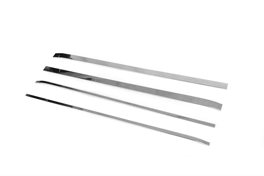 Citroen Berlingo 2008-2018 Modanature in acciaio inox per porte scorrevoli (4 pz) Carmos - Acciaio Inox Turco Foto 3