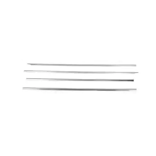 Cornici finestrini acciaio inox (4 pz) foto 2