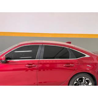 Modanature inferiori finestrini acciaio inox (8 pz) Honda Civic Sedan 2021- foto 1