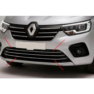 Coperture griglia paraurti (3 pz, acciaio inox) Renault Kangoo/Express 2021- foto 1
