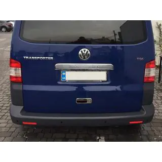 Modanatura cromata sopra targa per portellone posteriore (con scritta, acciaio inox) foto 1