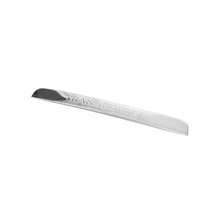 Modanatura cromata sopra targa per portellone posteriore (con scritta, acciaio inox) foto 3