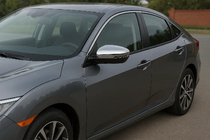 Honda Civic Sedan 2021- Coprispecchietti (2 pz, Acciaio Inox) foto 1