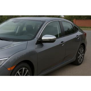 Coprispecchietti (2 pz, Acciaio Inox) Honda Civic Sedan 2021- foto 1
