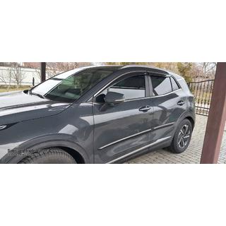 Deflettori aria finestrini con modanatura cromata Niken (per SWB, 4 pz) Kia Sportage 2021- foto 3