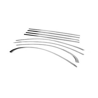 Cornice completa finestrini in acciaio inox foto 3
